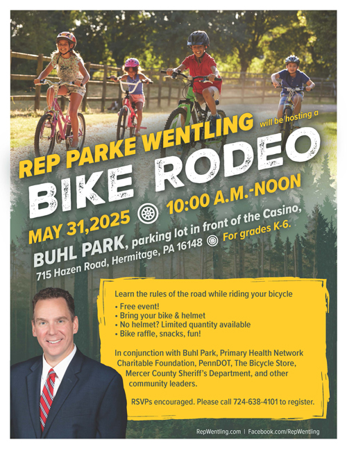 Wentling to Host Bike Rodeo